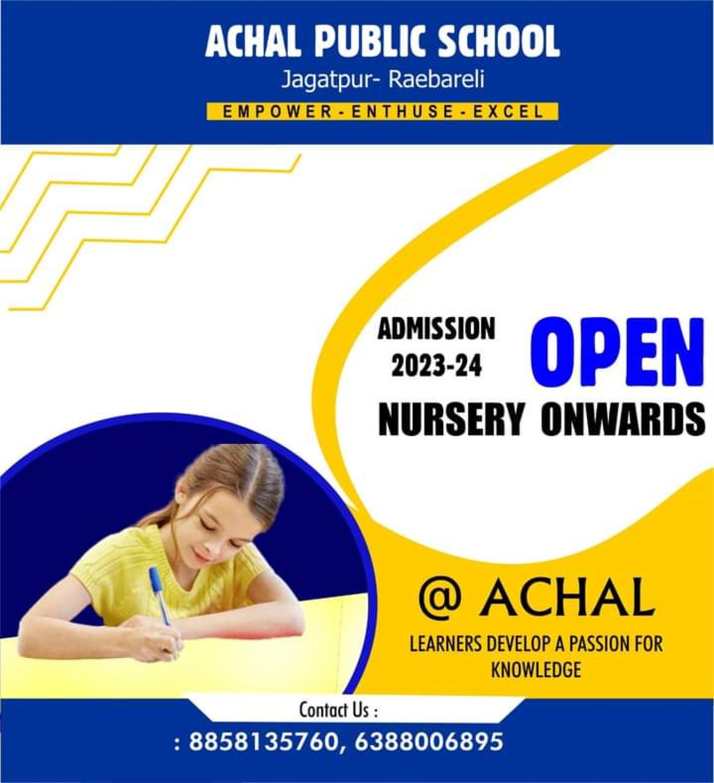Achal Public School, Jagatpur, Raebareli, Uttar Pradesh 