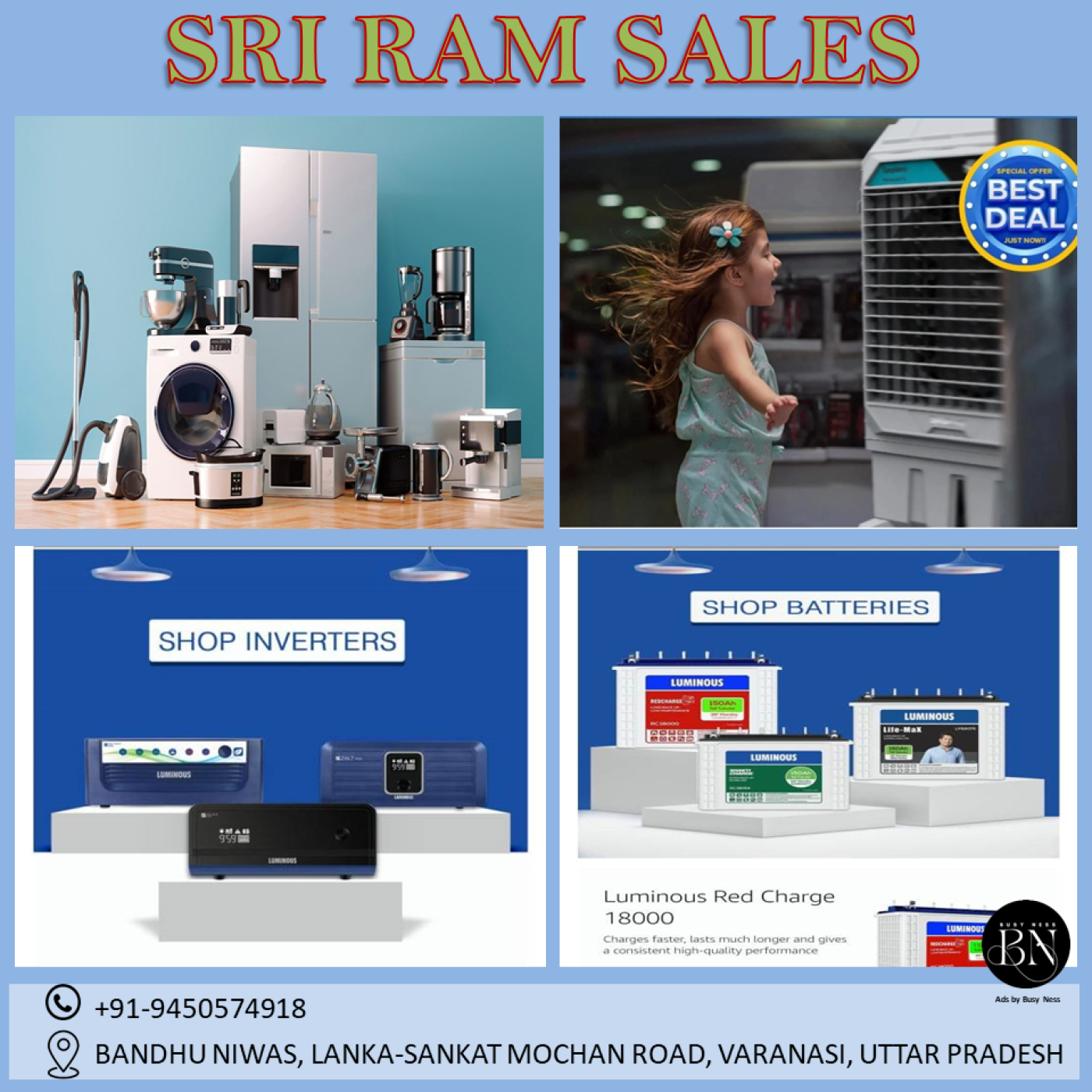 Sri Ram Sales and Battery,  Lanka, Varanasi