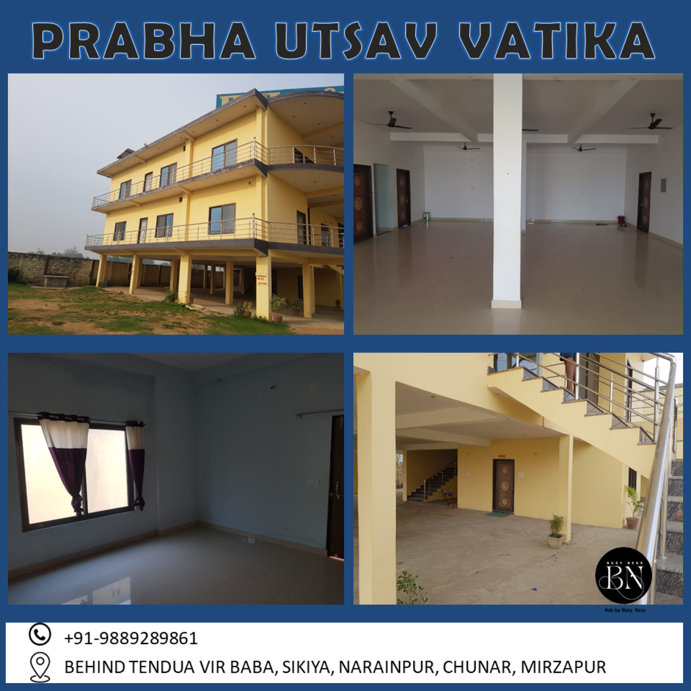 Prabha Utsav Vatika, Behind Tendua Baba Mandir, Sikiya, Narainpur, Chunar, Mirzapur